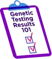 Genetic Testing Results 101 checklist illustration